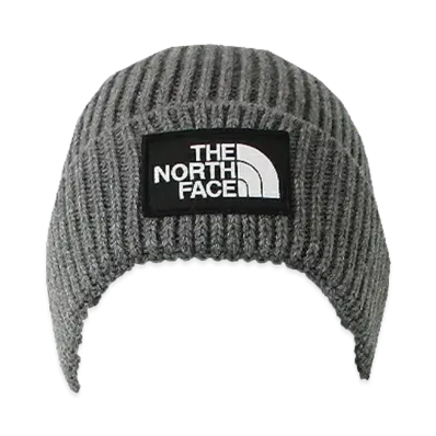 The North Face TNF Logo Box Cuffed Beanie "TNF Medium Grey Heather"
