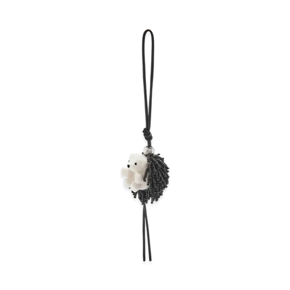 LOEWE Hedgehog Charm "Black/Soft White"