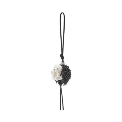 LOEWE Hedgehog Charm "Black/Soft White"