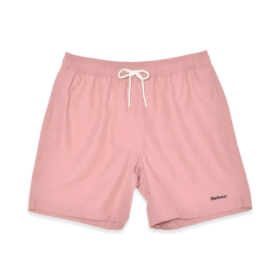 Barbour Staple Logo 7 Swim Shorts "Pink Clay"