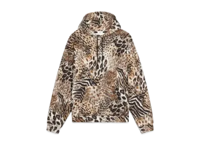 CELINE Loose Sweatshirt / Cotton Fleece "Leopard"