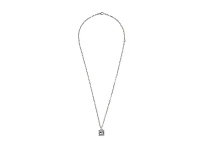 GUCCI Necklace With Square G Cross In Silver