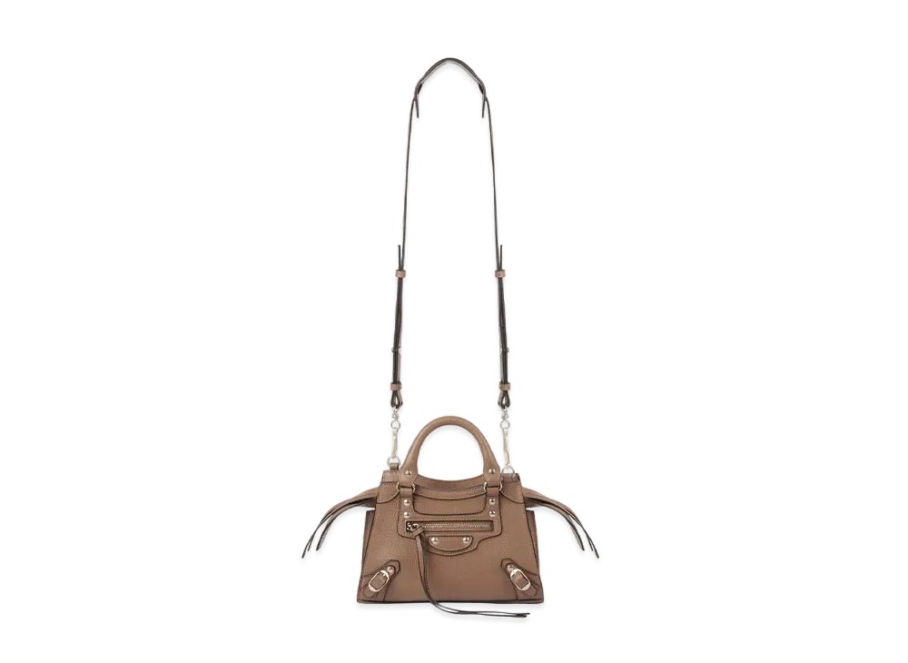 BALENCIAGA Women's Neo Classic Mini Top Handle Bag "Brown"