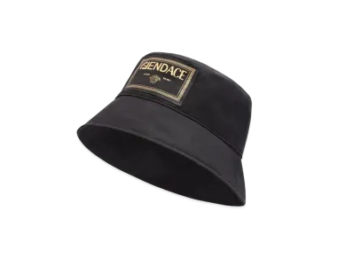 FENDI x Versace Fendace Black Canvas Logo Bucket Hat "Black"