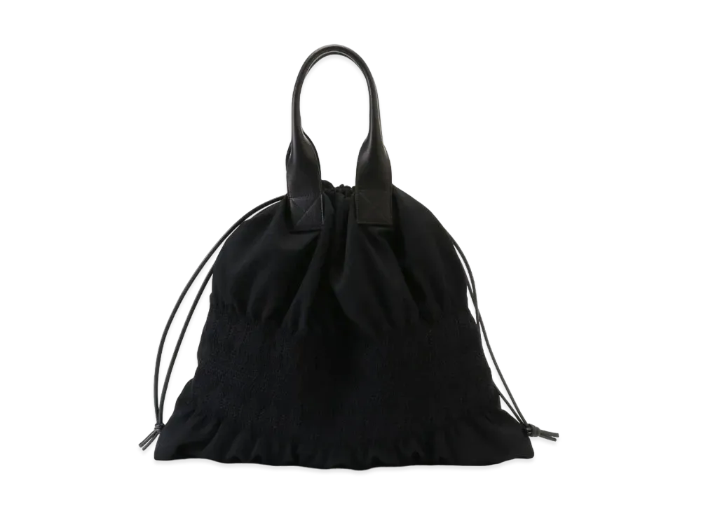 Yohji Yamamoto Y's SMOCK SHIRRING TOTE "Black"