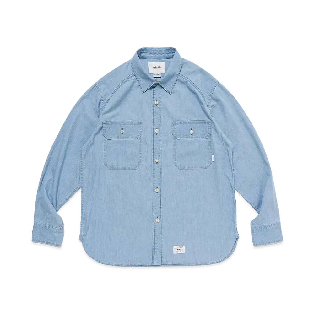 WTAPS CB / LS / Cotton Chambray "Indigo" 242WVDT-SHM02