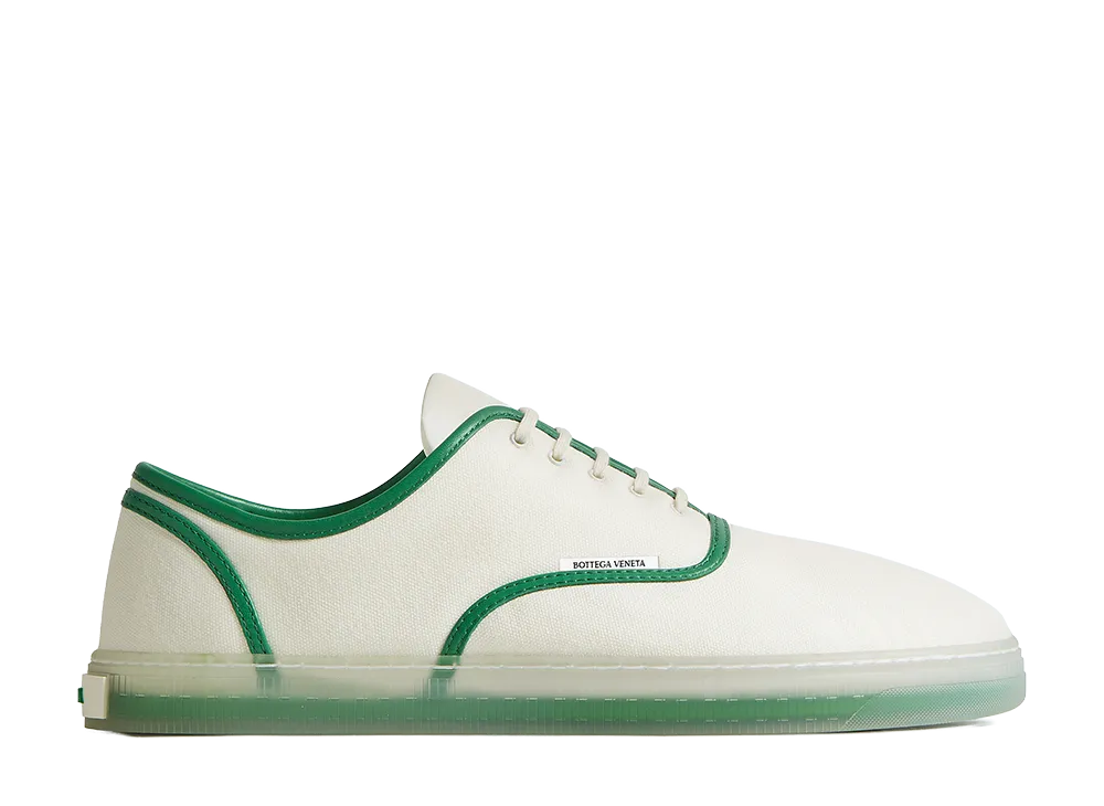 Bottega Veneta Selena Sneakers "Alabaster/Grass Green"
