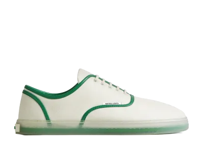 Bottega Veneta Selena Sneakers "Alabaster/Grass Green"