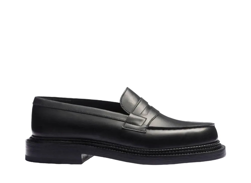J.M.Weston Women's Triple Sole Loafer #170 D Box Calf "Black"12821011704F Triple Leather Sole