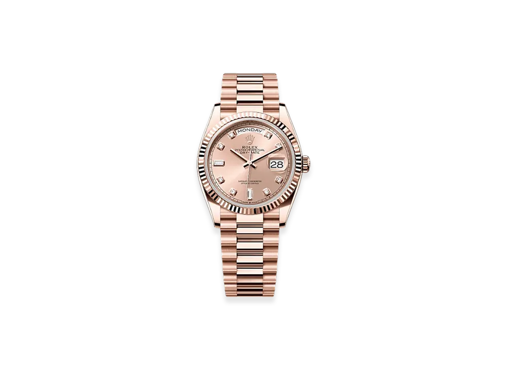 ROLEX Day-Date 36mm Everose Gold 128235 "Rose-colour"
