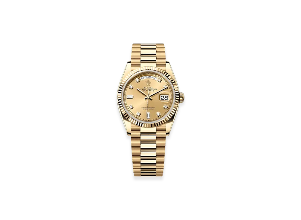 ROLEX Day-Date 36mm Yellow Gold 128238 "Champagne-colour"