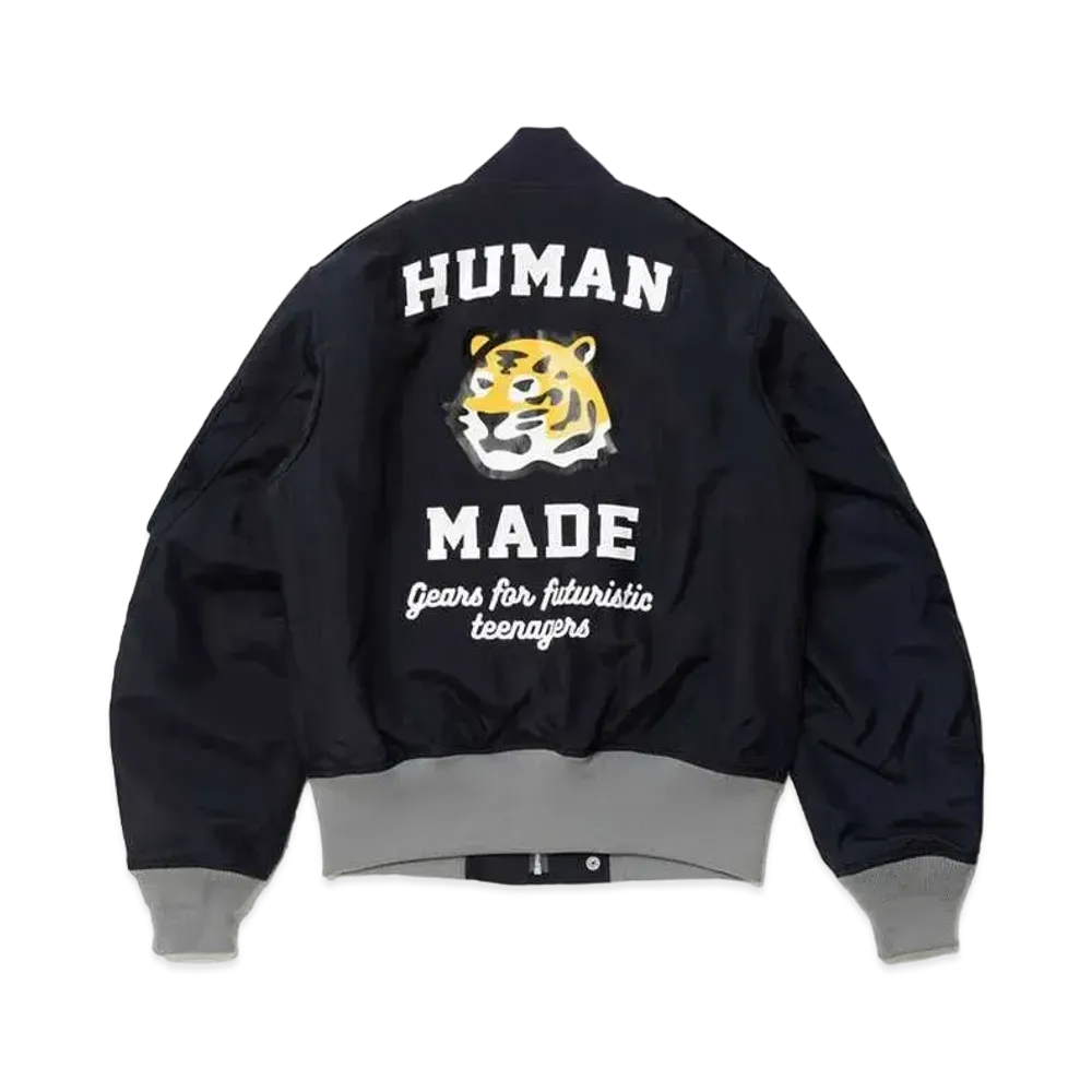 HUMAN MADE BOMBER JACKET "Navy"