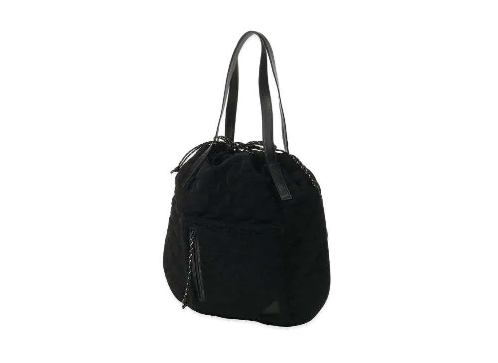 Yohji Yamamoto Y's QUILTING ROUND BAG "Black/Black"
