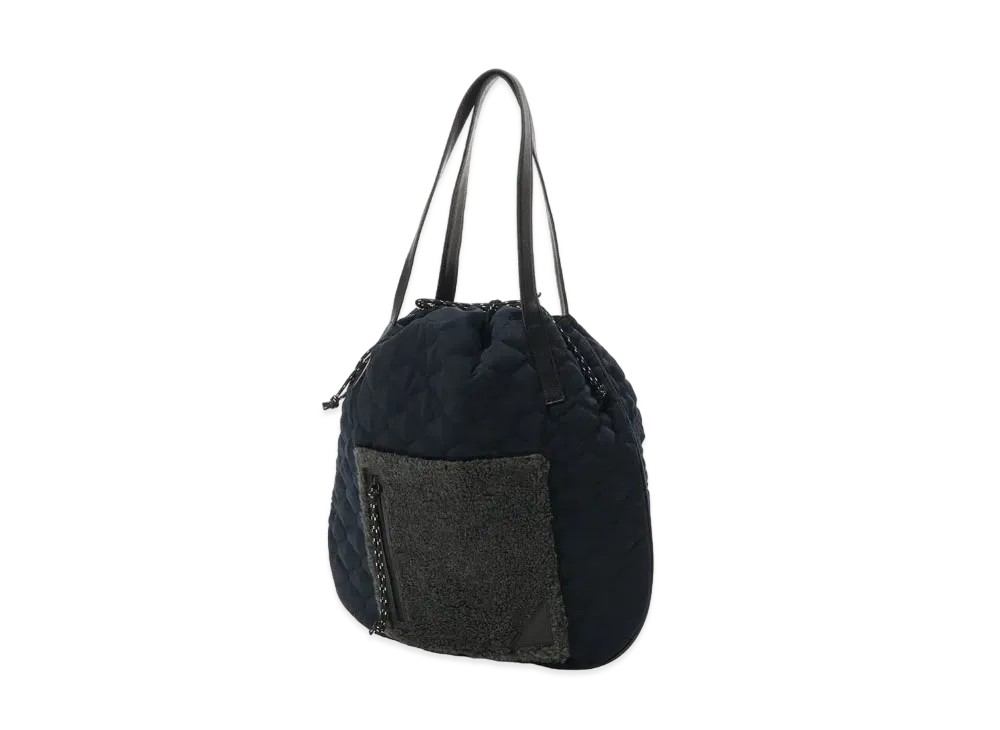 Yohji Yamamoto Y's QUILTING ROUND BAG "Navy/Black"