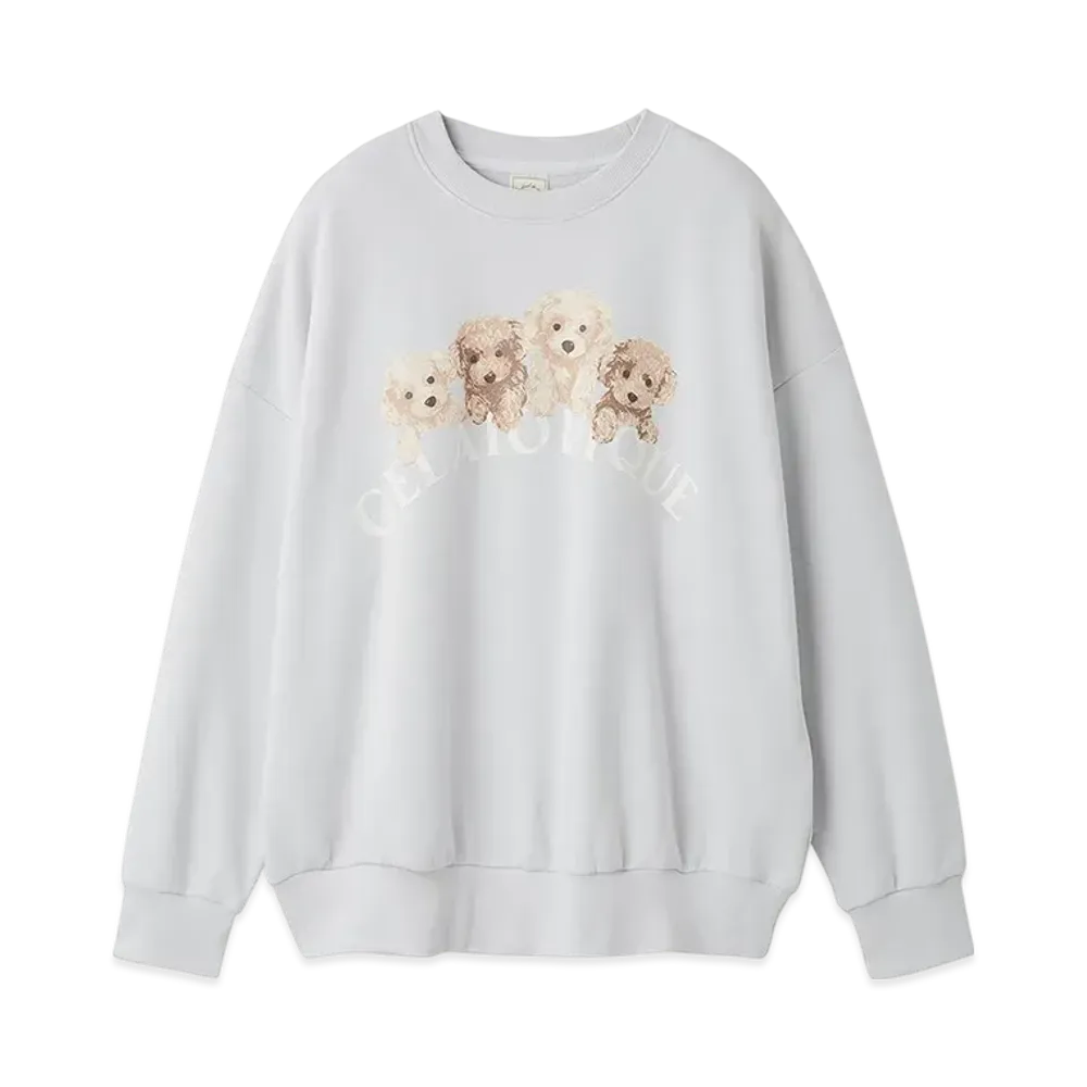 GELATO PIQUE Toy Poodle Fleece Pullover "Blue"