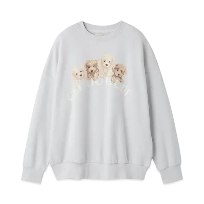 GELATO PIQUE Toy Poodle Fleece Pullover "Blue"