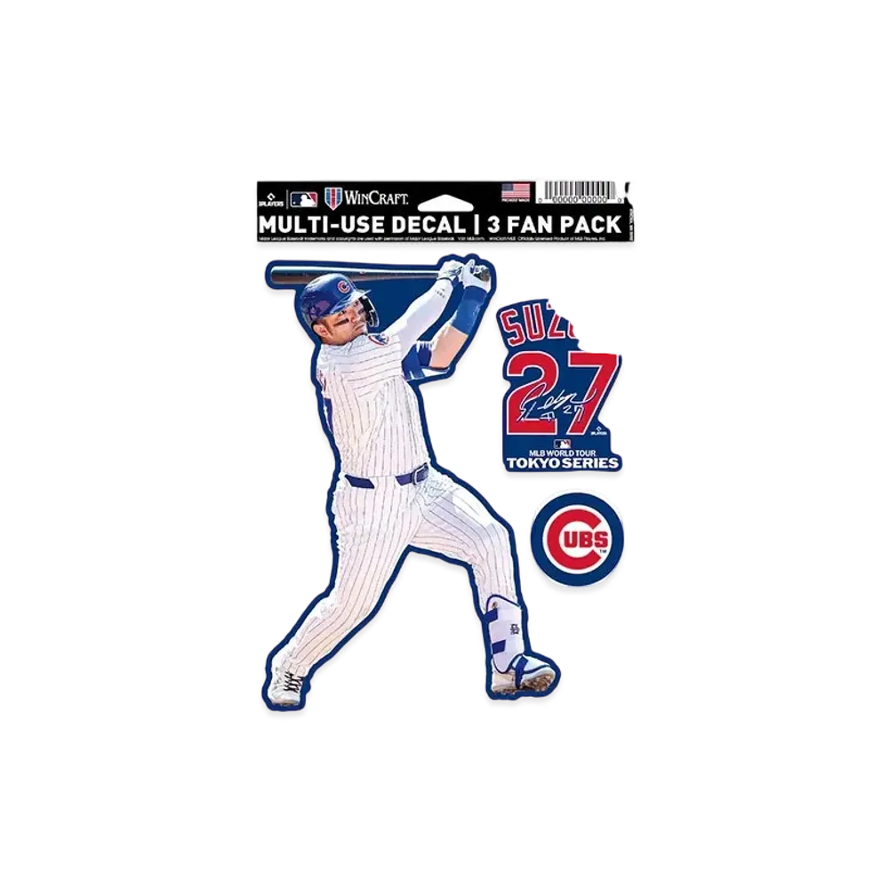 MLB Wincraft Cubs Seiya Suzuki Tokyo Series Opening Game Fan Decal