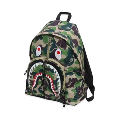 A BATHING APE Abc Camo Shark Daypack "Green"