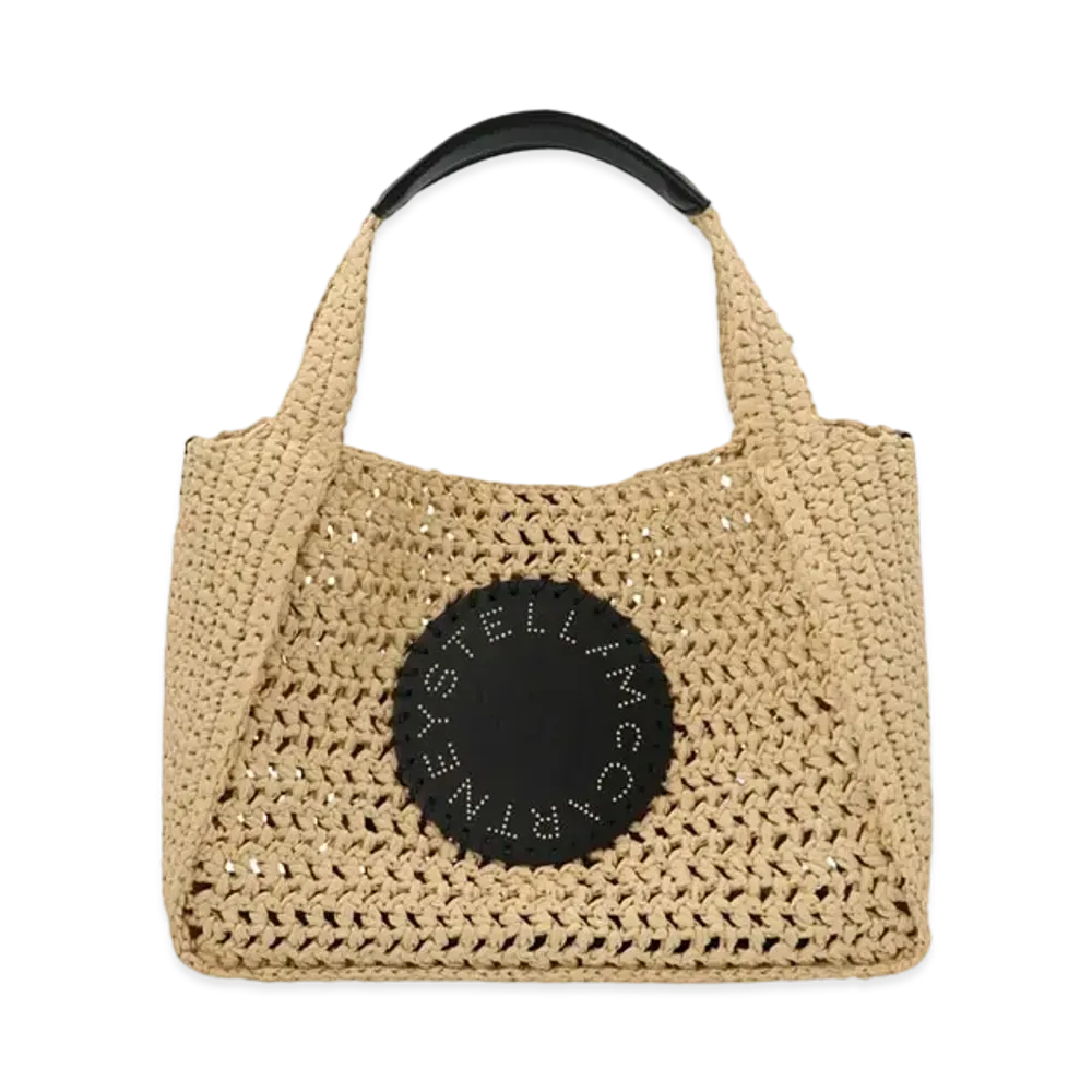 STELLA McCARTNEY Stella Logo Lafia Cross Body Bag "Natural"