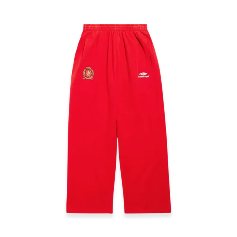 BALENCIAGA Soccer Series Soccer Baggy Sweatpants "Red"