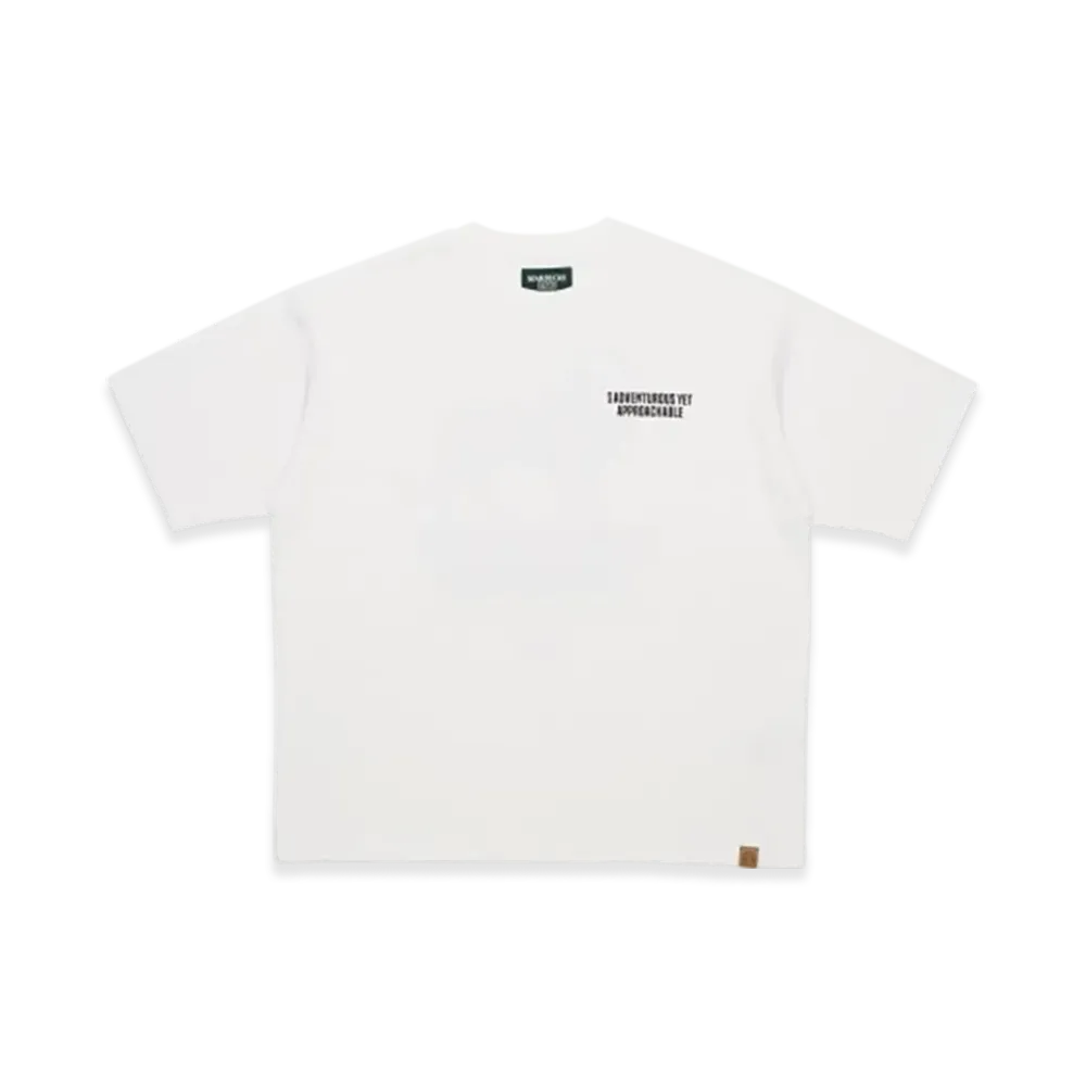 STARBUCKS STAND by BEAMS Animal Print T-shirt Lion "White"
