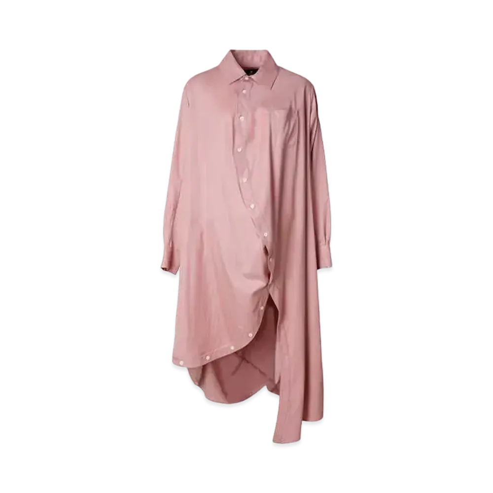 ANREALAGE Ball Rayon Shirt Dress "Pink"