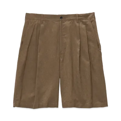 Graphpaper Linen Cupro Oversized Shorts "Brown"