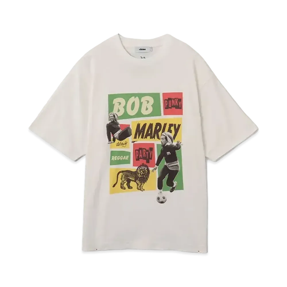 BOB MARLEY x atmos Punky reggae party T-shirt "White"
