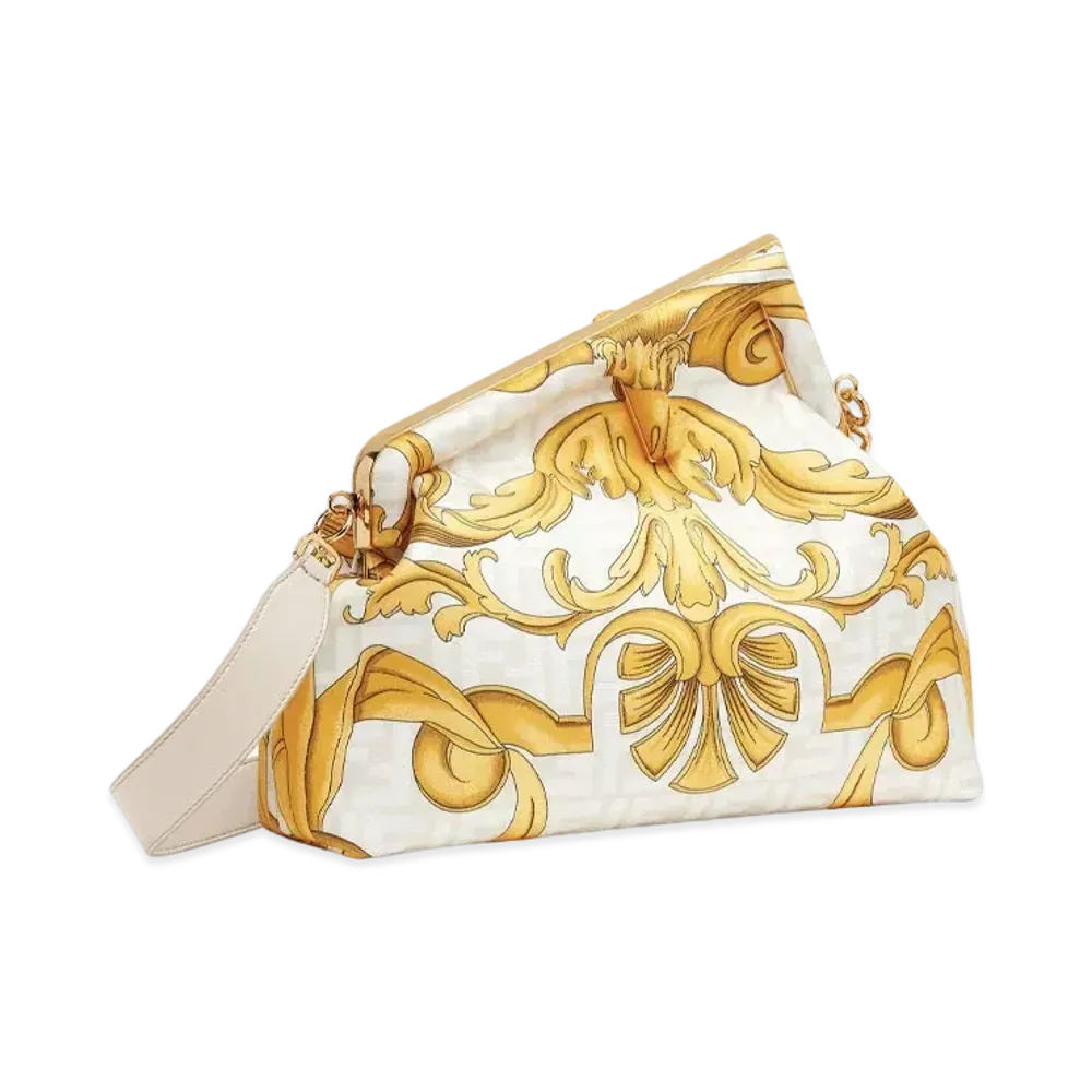 FENDI x Versace Fendace White Printed Silk Bag "White"