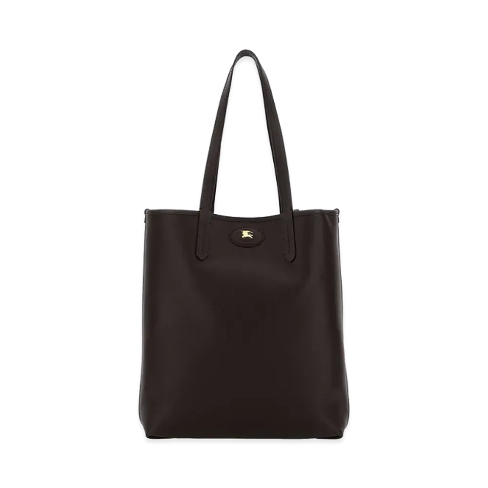 Burberry Dark Leather Bloomsbury Shopping Bag "Black/Brown"