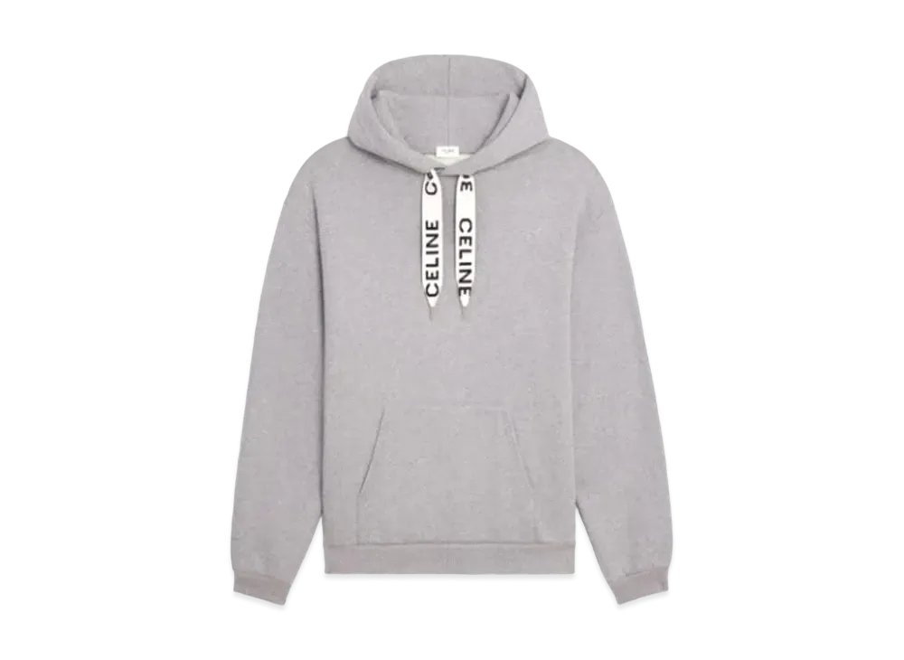 CELINE Loose Sweatshirt / Cotton Fleece "Light Gray"