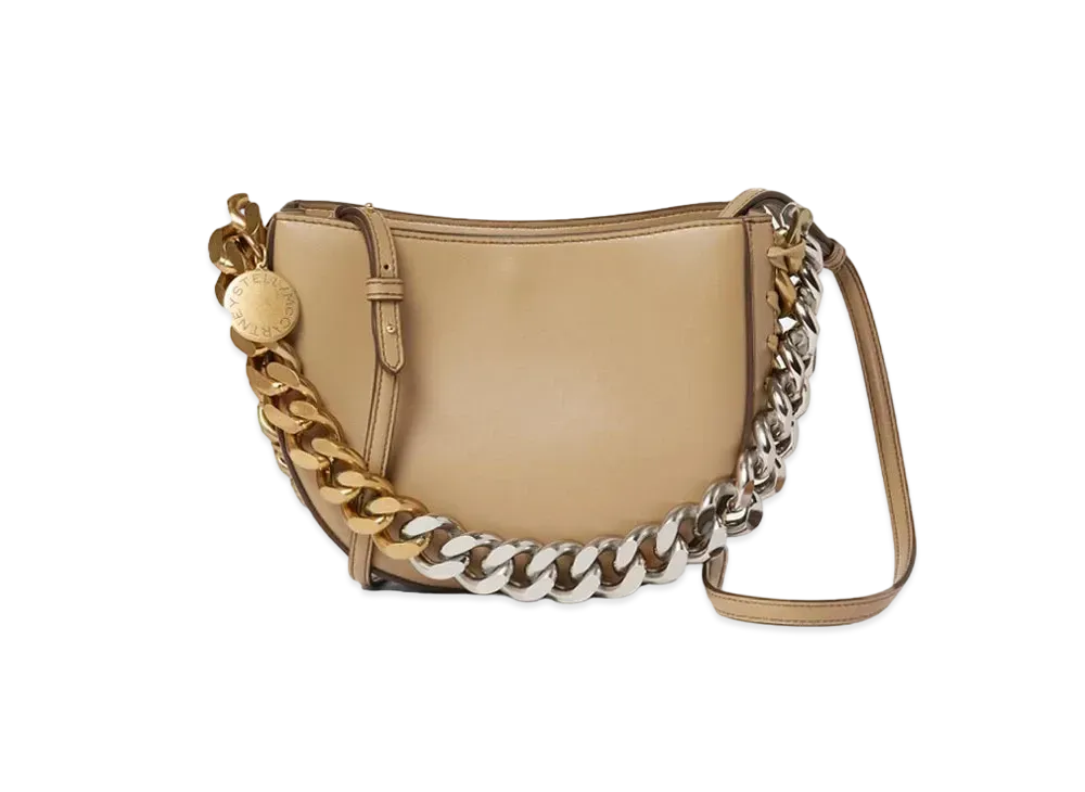 Stella McCartney Frayme Small Shoulder Bag "Sand"