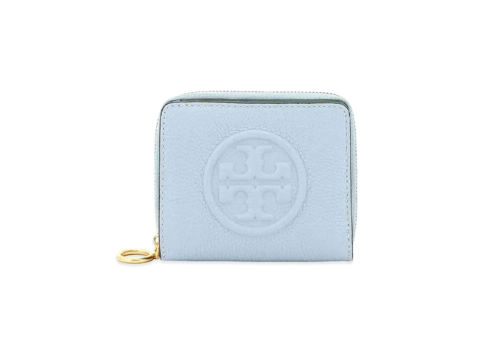 Tory Burch Perry Bombe Color-Block Bi-Fold Case "Icicle"