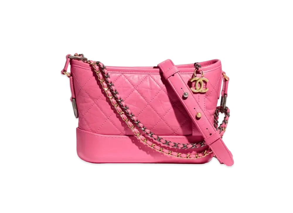 CHANEL Gabrielle De Chanel Small Hobo Bag Aged Calfskin & Calfskin "Pink"