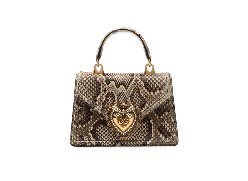 Dolce&Gabbana Devotion Bag Small Python "Multicolor"