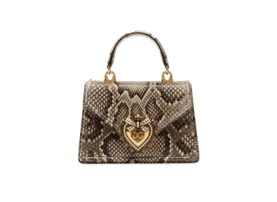 Dolce&Gabbana Devotion Bag Small Python "Multicolor"