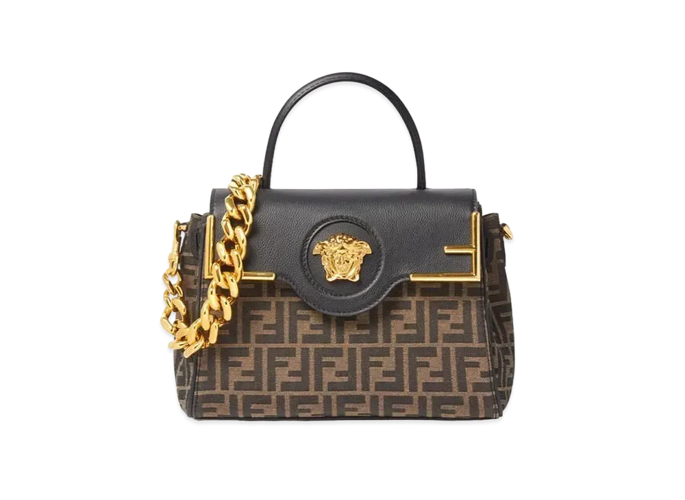 FENDI x Versace Fendace La Medusa Medium Handbag "Brown"