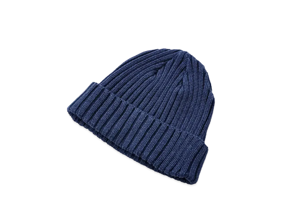 THE REAL McCOY'S COTTON BRONSON KNIT CAP "Navy"