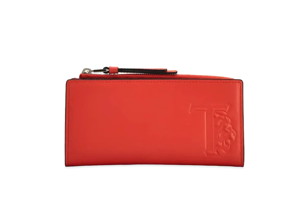 TOD'S Leather Wallet "Orange"