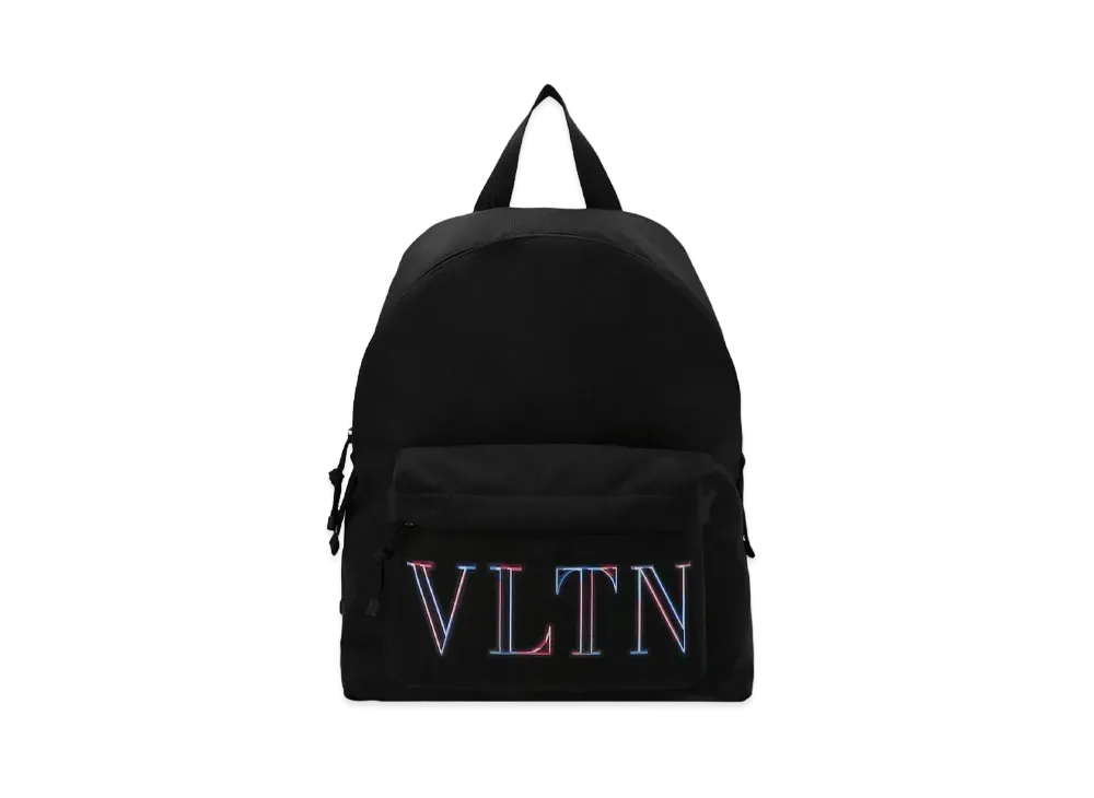 Valentino Neon VLTN Nylon Backpack "Black/Multicolor"