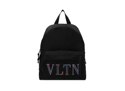 Valentino Neon VLTN Nylon Backpack "Black/Multicolor"