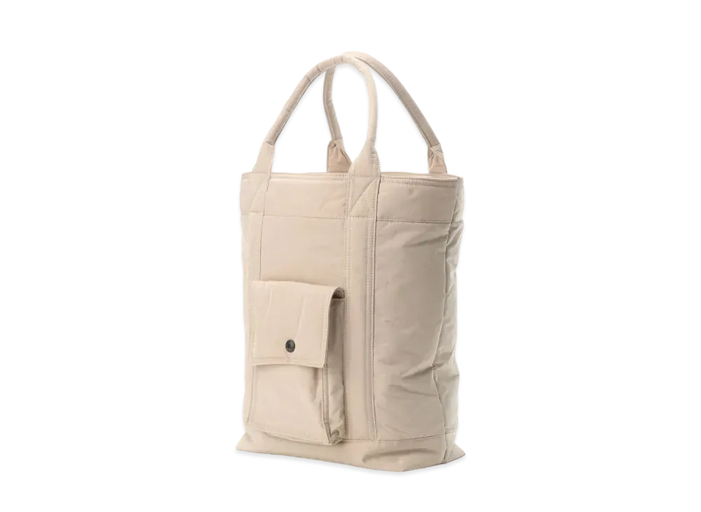 Yohji Yamamoto Y's PY MEMORY WEATHER INSULATED PURSE STYLE TOTE BAG "Beige"
