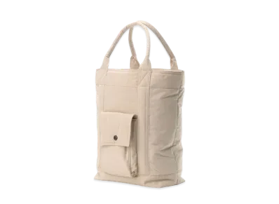 Yohji Yamamoto Y's PY MEMORY WEATHER INSULATED PURSE STYLE TOTE BAG "Beige"