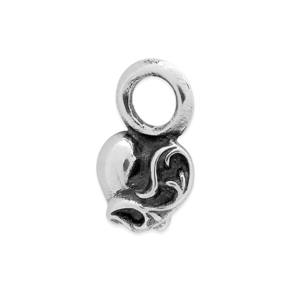 Chrome Hearts #B Stack Charm Heart "Silver"