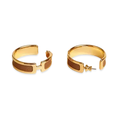 Hermes Olympe Earrings Epson "Gold"