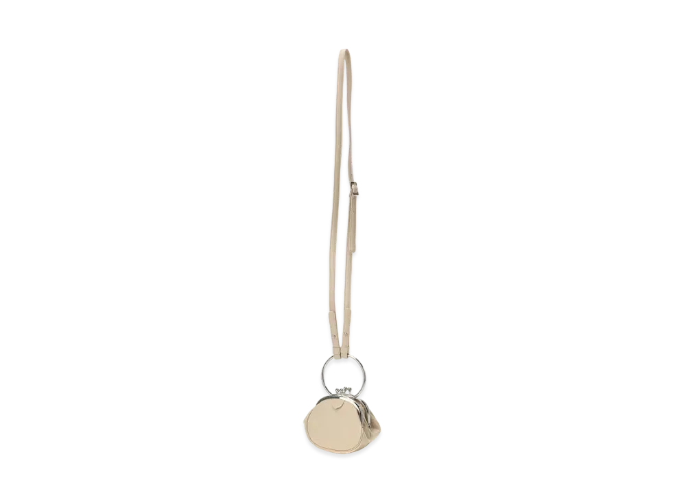 Yohji Yamamoto Y's COLOR LEATHER W CLASP POCHETTE "Ivory"