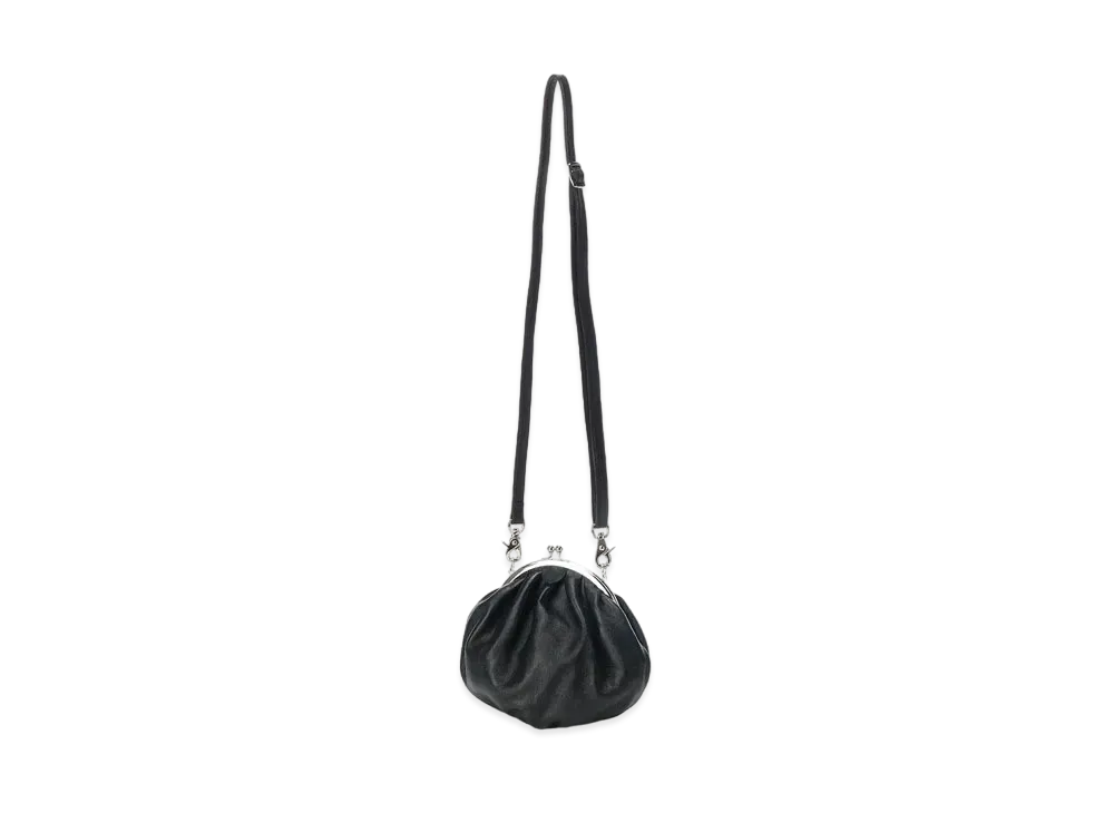 Yohji Yamamoto Y's SOFT LEATHER DRAPE CLASP POCHETTE "Black"