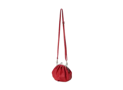 Yohji Yamamoto Y's SOFT LEATHER DRAPE CLASP POCHETTE "Red"