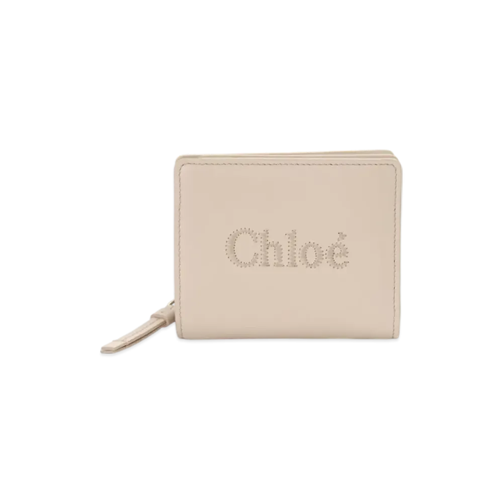 Chloe Sense Compact Wallet "Cement Pink"