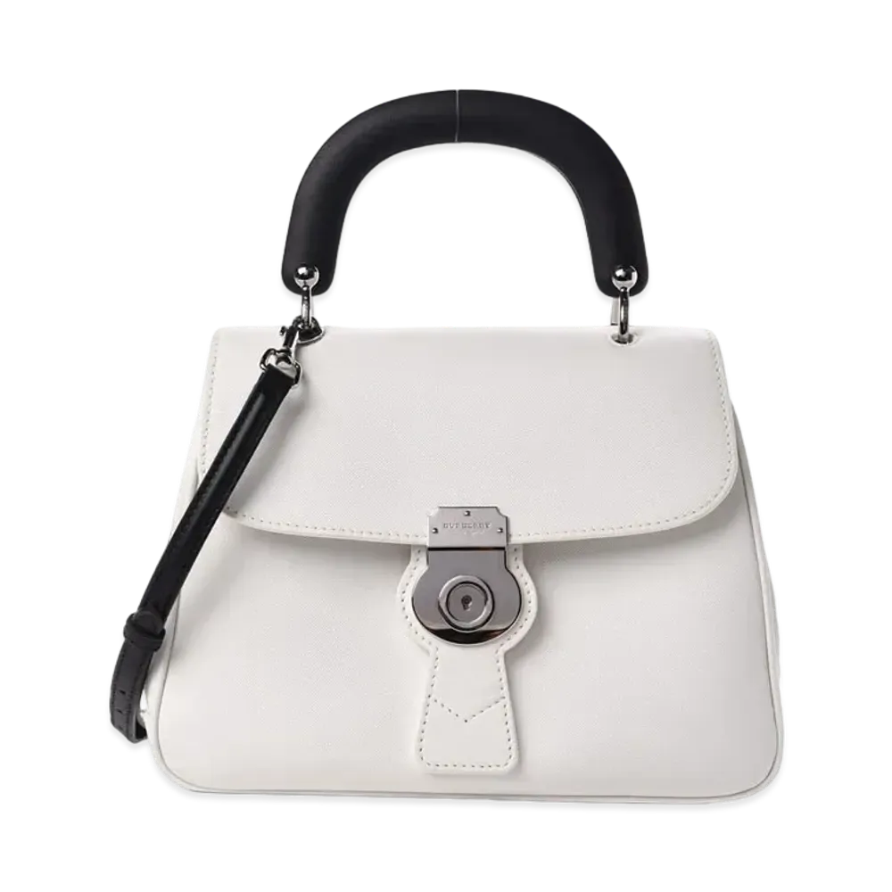 Burberry Dk88 Leather 2Way Bag "White"